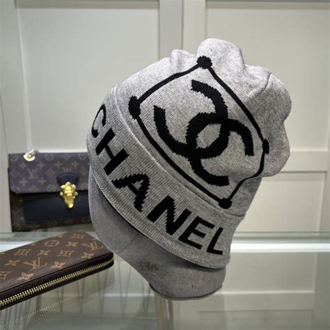 chanel beanie grey|Chanel pink headwear.